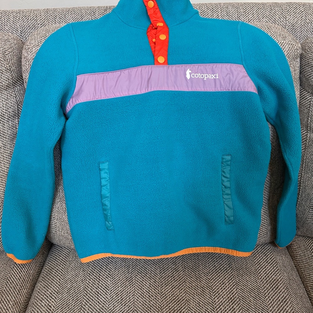 Cotopaxi Teal and Lavender Fleece Jacket